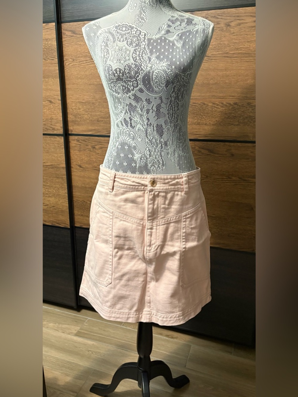 Banana Republic Pale Pink Utility Skirt